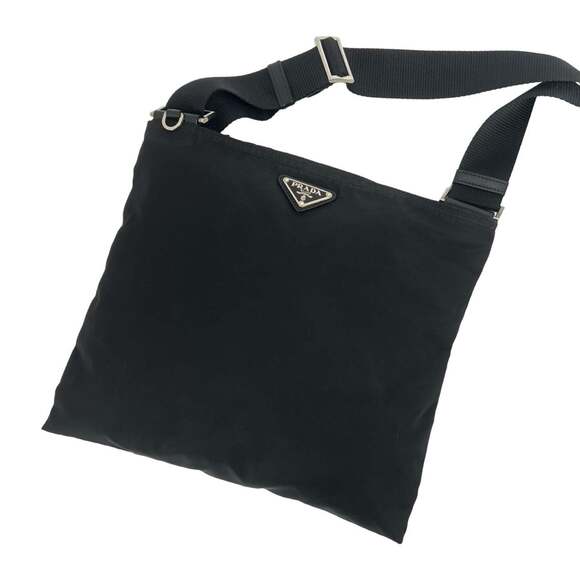 PRADA Handbags - PRADA Prada Triangle Logo Hardware Tessuto Nylon Mini Shoulder Bag Handbag Po...